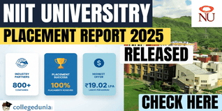 NIIT University Placement 2025 Records 800+ Partners, 100% Placements, ₹19.02 LPA Highest Offer